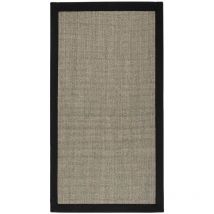 Karat - Tapis Sisal Amazonas Gris Avec bordure 120 x 180 cm