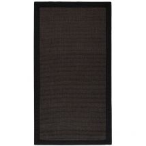 Karat - Tapis Sisal Amazonas Noir Avec bordure 120 x 180 cm