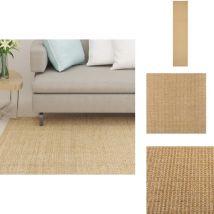 Tapis Sisal naturel 66x300 cm - Tapis Sisal - Tapis Nature - Tapis Décoratif - Tapis Salon - Tapis Chambre