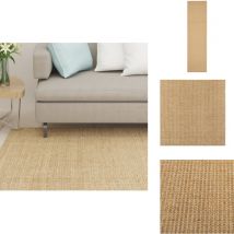 Tapis Sisal naturel 80x300 cm - Tapis Sisal - Tapis Nature - Tapis Décoratif - Tapis Salon - Tapis Chambre