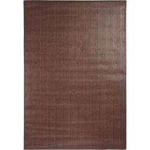 Thedecofactory - skin - Tapis en simili cuir chocolat 55x85