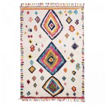 Unamourdetapis - Tapis berbère motif ethnic 200x290 ivoire ourika 4