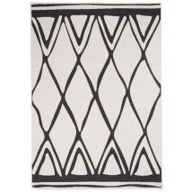 Tapis extérieur, kilim reversible EX1 ari 80x150 crème
