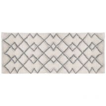Tapis 120x50cm gris blanc - 5 Five
