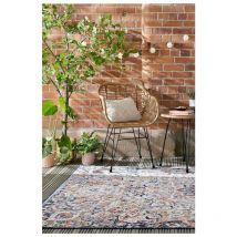 Flair Rugs - Tapis style orient rectangle extérieur et intérieur Mabel Marine 120x170