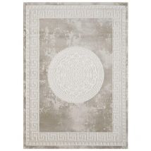 Unamourdetapis - Tapis oriental 200x280 marron et beige rectangle motif ancestral alan