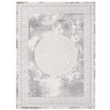 Unamourdetapis - Tapis oriental 80x300 gris clair rectangle motif ancestral alan