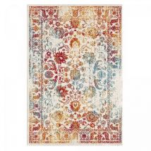 Unamourdetapis - Tapis oriental 60x110 multicolore rectangle motif ancestral destruct 1