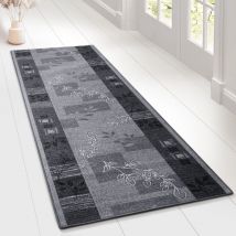 Karat - Tapis de Salon Akzent Beige Gris 67 x 350 cm