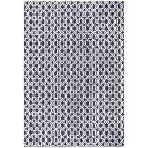 Karat - Tapis sur mesure Casablanca Microfibre Gris anthracite / noir 163 x 350 cm