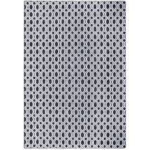 Karat - Tapis sur mesure Casablanca Microfibre Gris anthracite / noir 87 x 350 cm