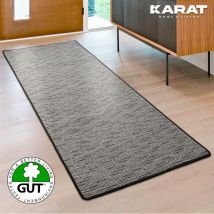 Floordirekt - Tapis sur mesure Geneva Anthracite 80 x 350 cm