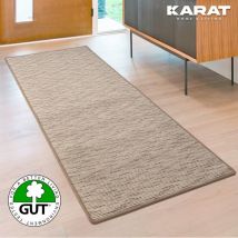 Floordirekt - Tapis sur mesure Geneva Beige 80 x 300 cm