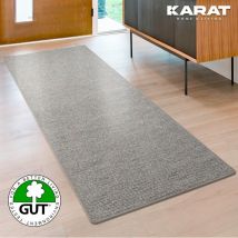 Floordirekt - Tapis sur mesure Geneva Gris argenté Largeur : 80 x 400 cm