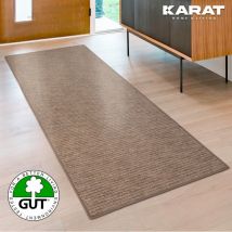 Floordirekt - Tapis sur mesure Geneva Marron clair 80 x 450 cm