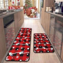 Feiyue - Tapis, tapis de Noël, paillassons antidérapants, tapis de salle de bain absorbants