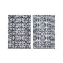 Bizzotto - Tapis Tirrenia Noir-Blanc 150X210 Cod.0607635