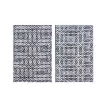 Tapis Tirrenia Noir-Blanc 120x180