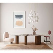 Vivabita - Tapis tissé main laine moderne abstrait Zaddig Naturel 240x340
