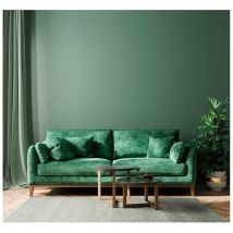 Tapis tissé main moderne rectangle uni Mana Vert mixte 240x340