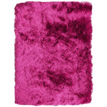 Thedecofactory - toodoo - Tapis à poils longs extra-doux framboise 130x190