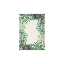 Décoweb - Tapis Tropical - Feuillages verts - Intérieur / Extérieur - 80 x 150 cm