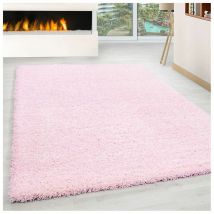 Allotapis - Tapis uni shaggy rectangle Aimee Rose 120x170