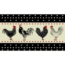 Tapis velvet poule – 100 % polyamide – 45x75 cm – Tapis anti-poussière – MERCURY