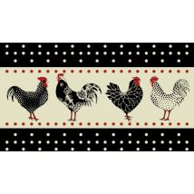 Tapis velvet poule 1 45X75 Mercury D1121-3