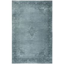 Tesso Living - Tapis Vintage - Lavable - Antidérapant - Gris Argenté - 155x225cm