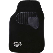 Peraline - Tapis voiture moquette hibiscus 4pièces