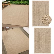 Tapis zizur 240x340 cm aspect de jute intérieur et extérieur - Tapis Exterieurs - Tapis Interieur - Tapis Jute - Tapis Rectangle - Tapis