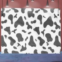 Feiyue - Tapisserie murale à suspendre en tissu décoratif pour fête d'anniversaire Motif vache