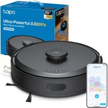 Tapo - Rv30 Max Robot Aspirapolvere Lavapavimenti Con Mappatura 5300pa, Doppia Navigazione Lidar +imu, Zone No-go E Muri Virtuali, Controllo App&alexa