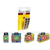 Celo - caja 10 blisters 20 unid. tapon adhesivo din/ref mtap Ø13mm color negro