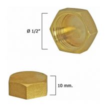Tapon Ciego Hembra Laton 1/2'