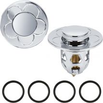 Rnemitery - 2 Piezas Tapón de Fregadero Universal, Desagüe de Lavabo Emergente, Filtro de Drenaje Antibloqueo para Fregadero de Lavabo de Cocina de