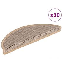 Tappeti Adesivi Scale Aspetto Sisal 30pz 56x17x3cm Beige Chiaro Vidaxl 482840