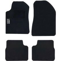 Lupex shop - Tappetini auto compatibili per Giulietta del 2008, in moquette nera, anteriori e posteriori