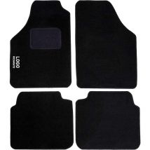 Lupex shop - Tappetini auto compatibili per Musa , in moquette nera, anteriori e posteriori