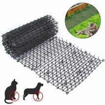 Aiperq - Tappetino Anti Gatto con Filo Spinato Giardino Anti Cane Gatto Pet Plastica Anti Puntura Pet Nero 200x28cm Fonepro