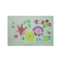 Tappetino antiscivolo rettangolare fantasia fiori - cm.80x50 fer 66785