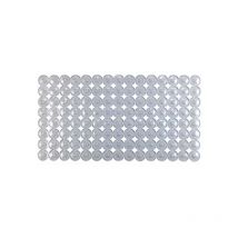 Wenko - Tappeto da bagno Belem, tappetino antiscivolo per vasca da bagno con ventose, in pvc, 67,5x36 cm, trasparente