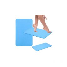 Tappetino da bagno in diatomite 60x40x0,9 cm, antibatterico, colore blu.