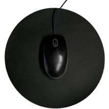 Vivol - Tappetino per il mouse - Rotondo - ø 26 cm - Nero