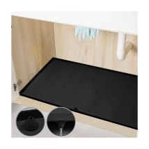 Tappetino per lavello, silicone flessibile spesso 87 x 56 cm per cucina, vassoio antigoccia impermeabile, ciotola per gatti e ciotola per cani con