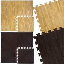 Eyepower - Tappeto a Puzzle 60x60cm color legno marrone chiaro 15976