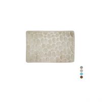 Tappeto antiscivolo bagno ciottoli 40x60 cm Azzurro Spire