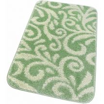 Emmevi Mv S.p.a. - Tappeto Bagno Camera Morbido Floreale Moderno Antiscivolo Lavabile 100% Made In Italy Verde - 60x120 cm