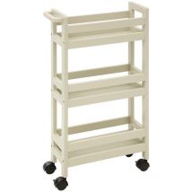 Carrello a 3 livelli colorama, beige naturale - 5five